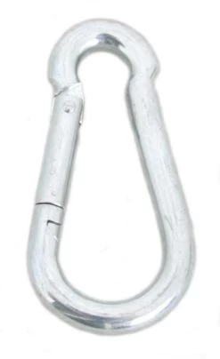 Zinc Plated Wire Spring Link Snap 3/8" X 4"