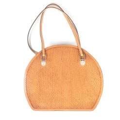 Teskey's Basketweave Leather Rope Bag