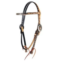 Teskey's Card Suit Buckle Browband Headstall