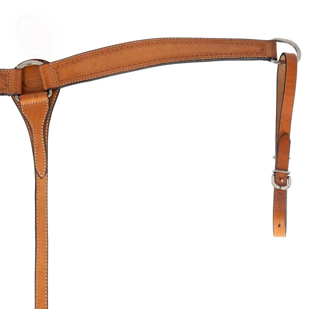 Teskey's 2" Leather Breast Collar With Shell Border - Image 3