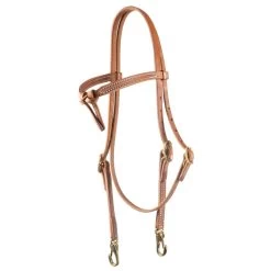Teskey's Knotted Browband Headstall With Snaps