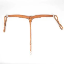 Teskey's 2" Leather Breast Collar With Shell Border