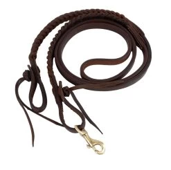 Teskey's Heavy Oil 5/8" Bleeding Heart Rope Rein