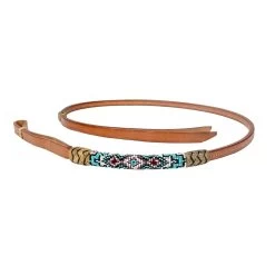 Teskey's Hand Beaded Turquoise & Cranberry Over & Under