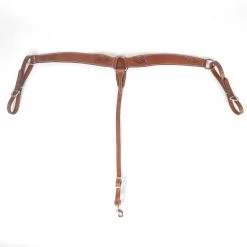 Teskey's 2" Leather Breast Collar With Floral Tooling