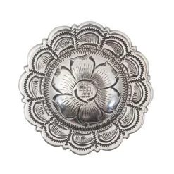Antique Flower Scalloped Edge Concho