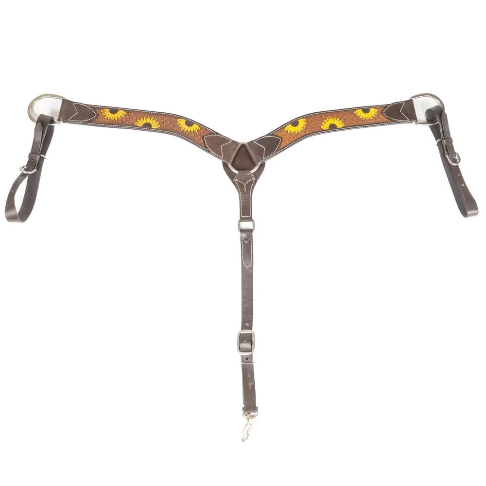 Teskey's Basketweave Yellow Sunflower Breast Collar - Image 2