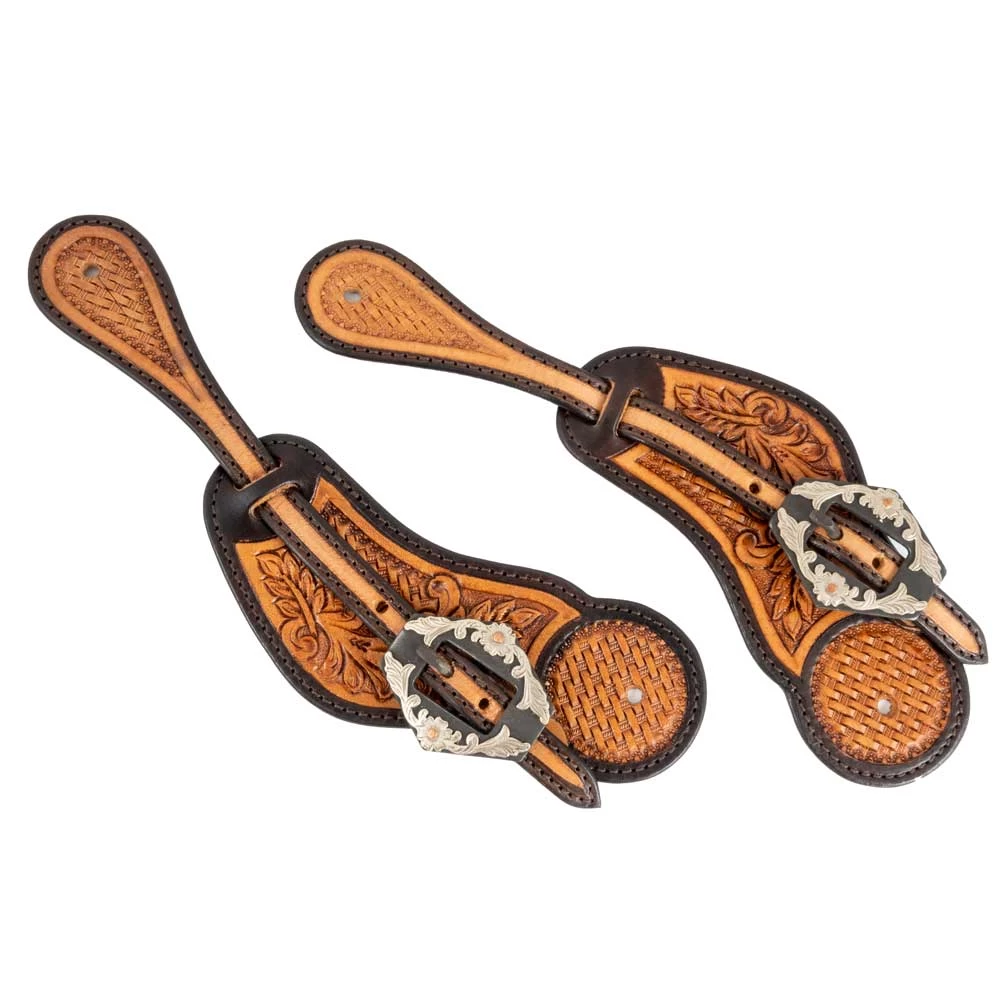Teskey's Basketweave Spur Straps