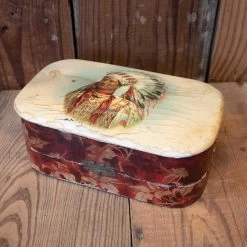 1920's Vintage Box With Native American Design