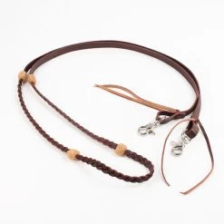 Teskey's Leather Braided Roping Reins