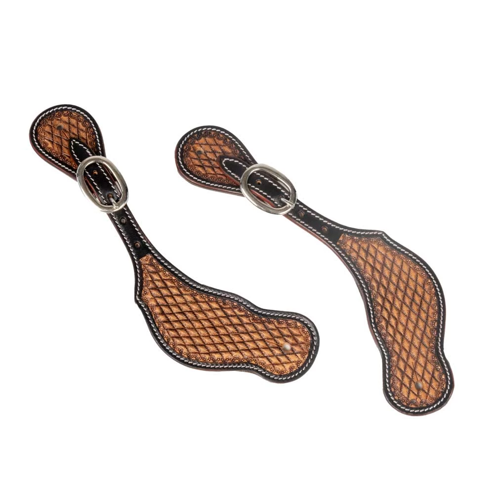 Teskey's Sunburst Diamond Spur Straps