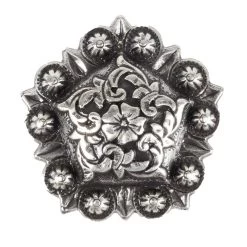 Antique Floral Coloma Pentagon Concho