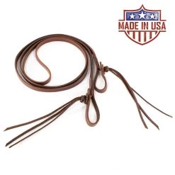 Patrick Smith Roping Rein With Pineapple Knot Tie Ends