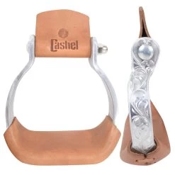 Cashel Youth Slanted Stirrup - Engraved
