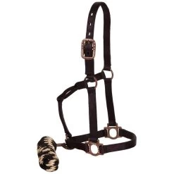 Mustang Antique Dot Halter With Lead