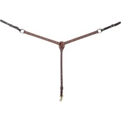 Martin Saddlery 1" Pyramid Dots Chocolate Breastcollar