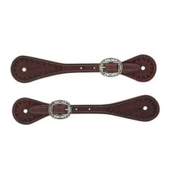 Weaver Leather Weaver Youth Hand Tooled Triangle Border Spur Straps