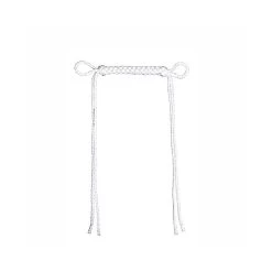 Metalab White Braided Lead Curb Strap