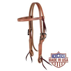 Teskey's Browband Headstall With Square Buckles