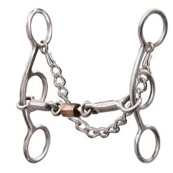 Professional's Choice Futurity Bit 5-1/2" Three Piece Smooth Snaffle Bit
