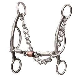 Professional's Choice Futurity Bit 6-1/2" Three Piece Smooth Snaffle Bit