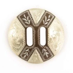 Antique Silver Slotted Concho