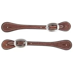 Teskey's Basket Stamped Spur Straps