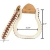 1" Bleached Rawhide Bell Stirrups
