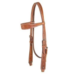 Teskey's Floral Tooled Browband Headstall