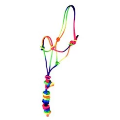 Rainbow Rope Halter With Lead