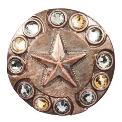 Copper Plated Star Concho