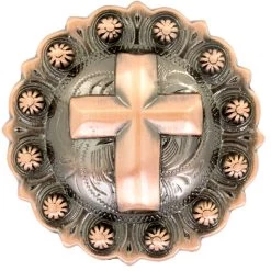 Copper Cross Berry Concho