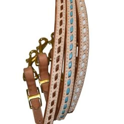 Roughout Colored Buck Stitch Wither Strap